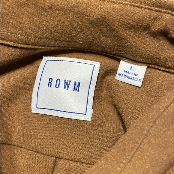 Rowm The Lodge Collection Long Sleeve Brushed Solid Button Down Shirt Size Large - Picture 7 of 12